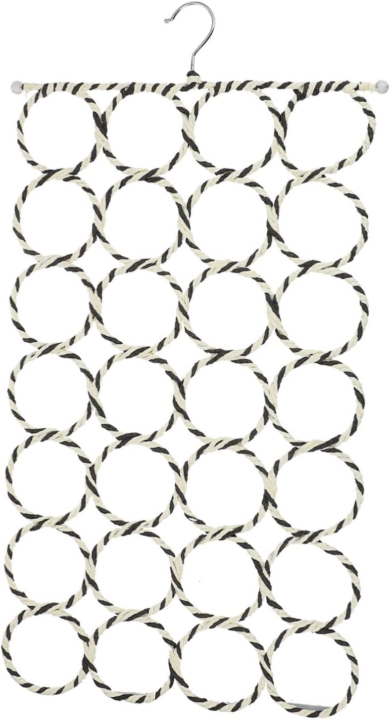 Scarf Hangers 28 Ring Iron Paper Wardrobe Organizer Display