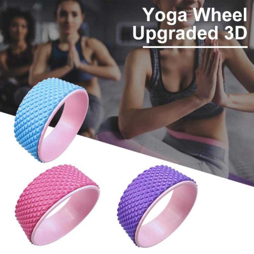 Ruota circolare for yoga e pilates in TPE, rullo for fitness, anello for for modellare la vita, for bodybuilding, strumento for l'allenamento della schiena