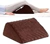 Memory Foam Wedge Pillow Foldable Sleeping Incline Cushion Sleeping Leg Elevation Back Lumbar Support Cushions, Removable Washable Cover