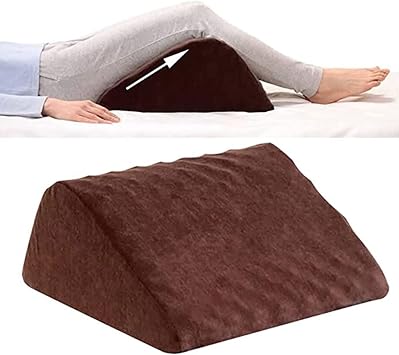 Memory Foam Wedge Pillow Foldable Sleeping Incline Cushion Sleeping Leg Elevation Back Lumbar Support Cushions, Removable Washable Cover