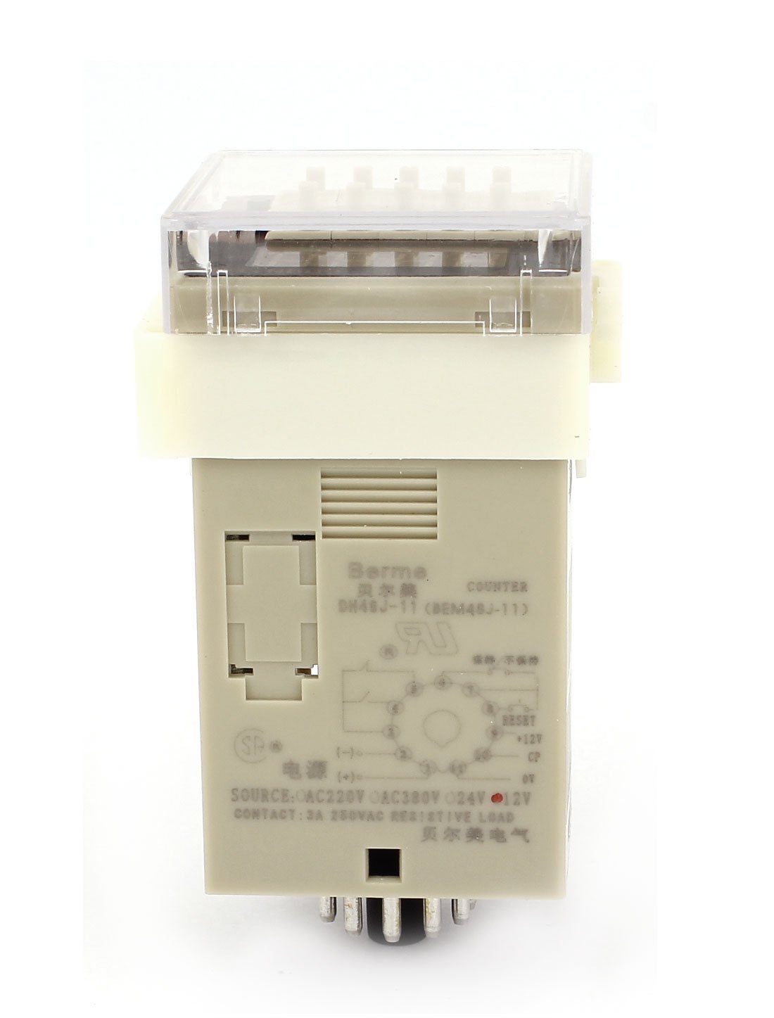 DH48J-11A AC/DC 12V 1-9999 11-Pin Adjustable Time Delay Timer Relay