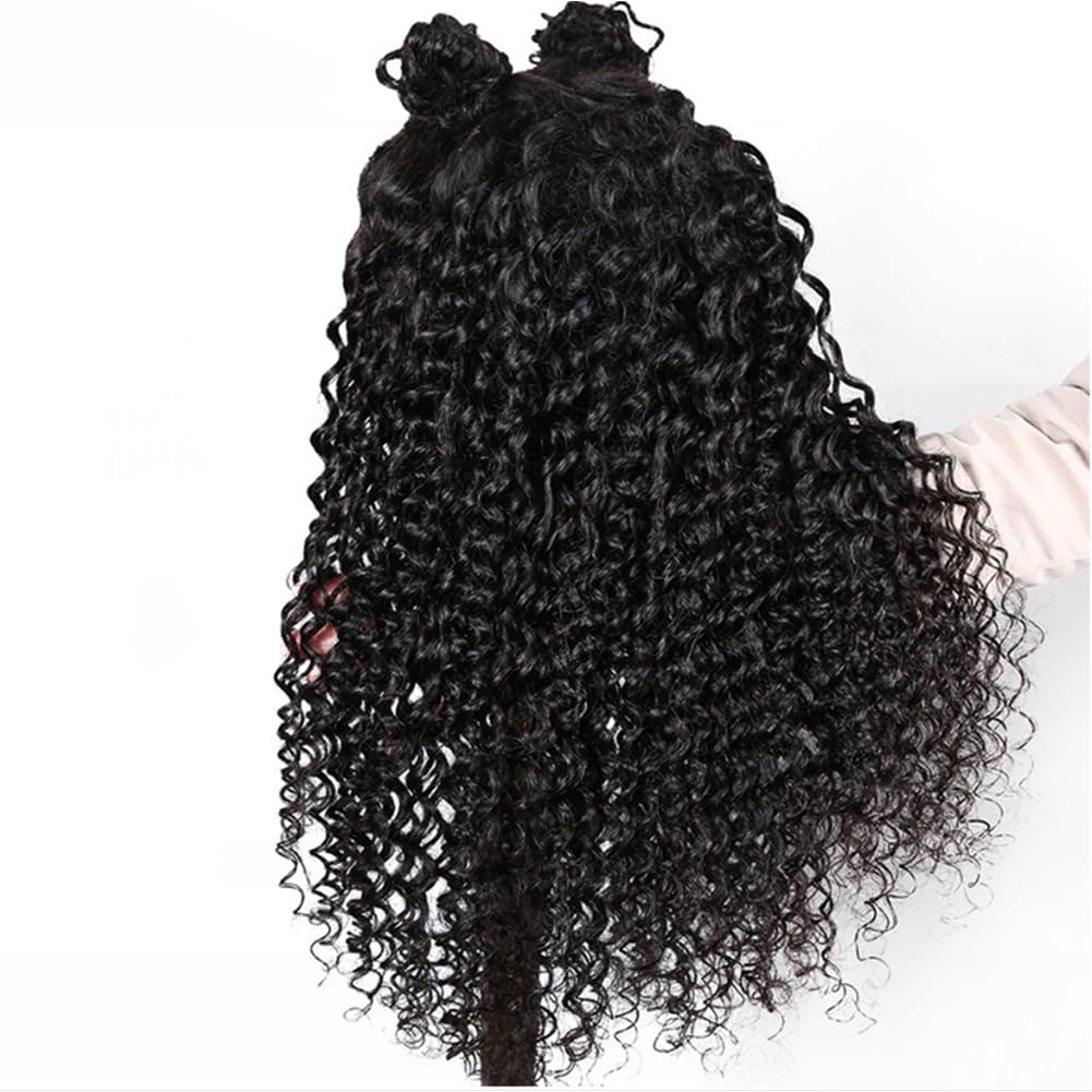 30inch Big Kinky Curly Clip in Hair Extensions Brazilian Virgin Hair Natural Deep Kinky Curly Clip Ins for Black Women Clip In Human Hair Extensions Double Weft 120g