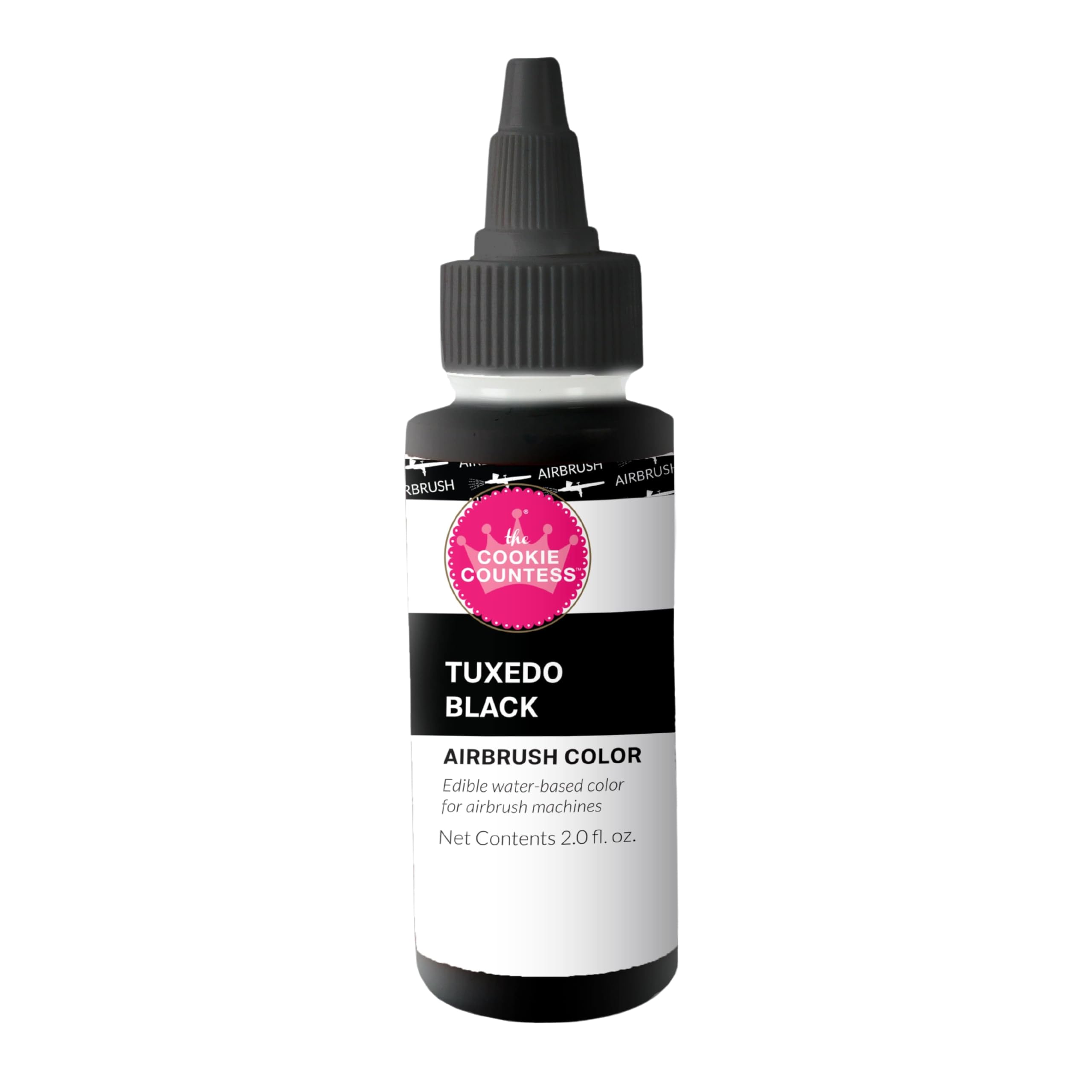 The Cookie Countess - Tuxedo Black Edible Airbrush Color 2oz