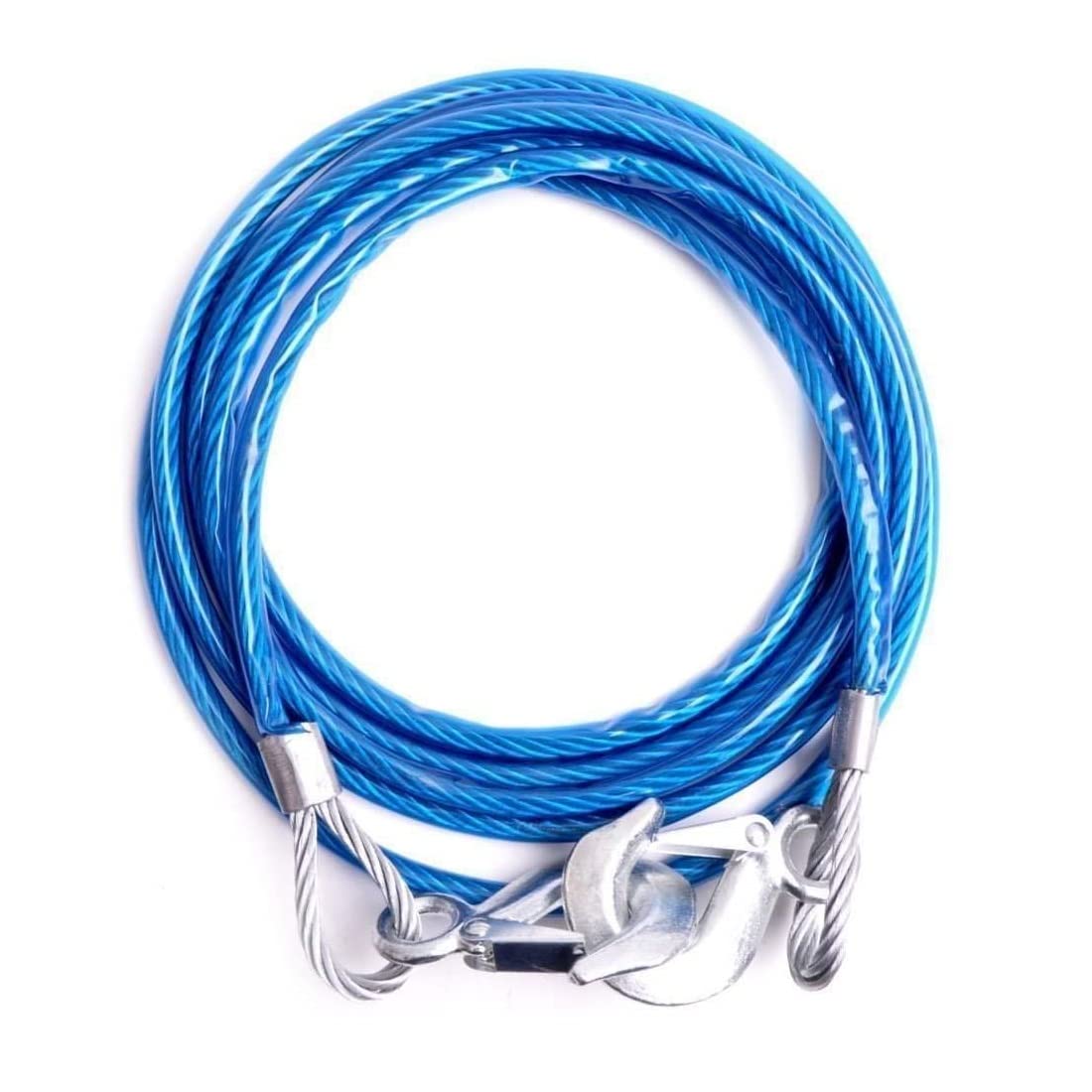 Kozdiko Car Tow Cable 7 Ton 8 MM 3.5 Mtrs Towing Rope for All Cars-image-49