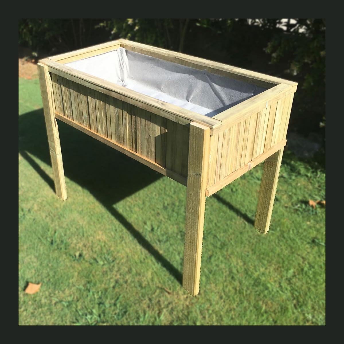 Mesa de Cultivo 102X52X74 cm. Huerto Urbano Vintage con Maderas recicladas y Estilo único.VIDAHUERTO