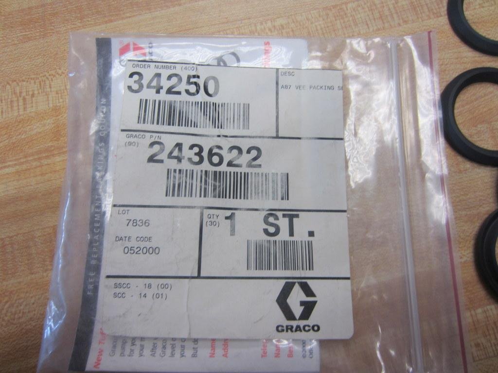 PP 25001000 375B - 1'' X 1-1/2'' X 1/4'' X 3/8'' Poly Pack