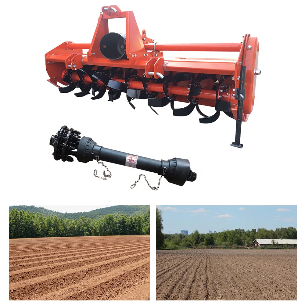 Buy AGT 74'' Heavy Duty Rotary Tiller 3 Point Hitch Rotary Tiller 3050