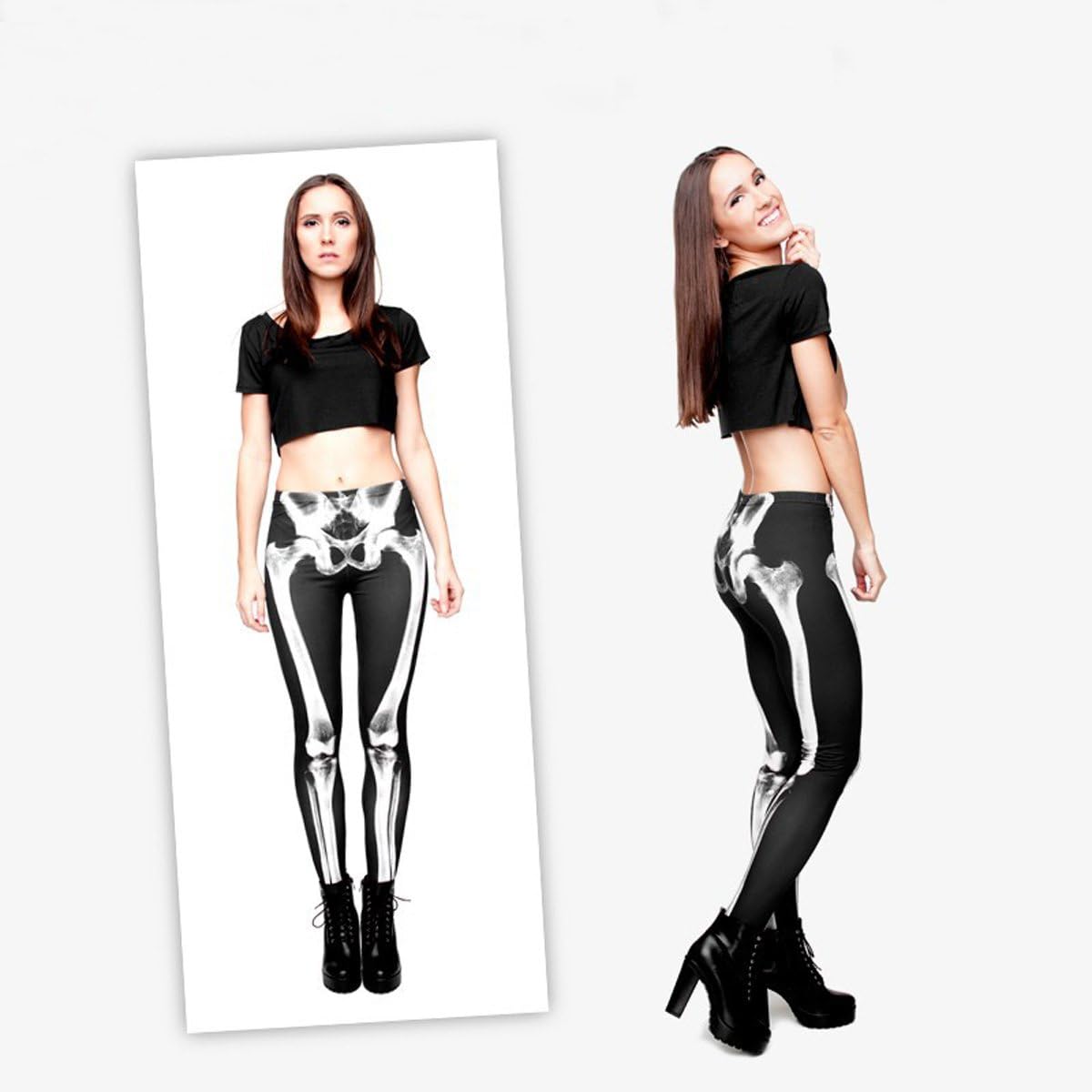 JINKAIJIA Women's Regular Size and Large Size Fashion Designs Digital 3D Printed Leggings(DDK100-1L)