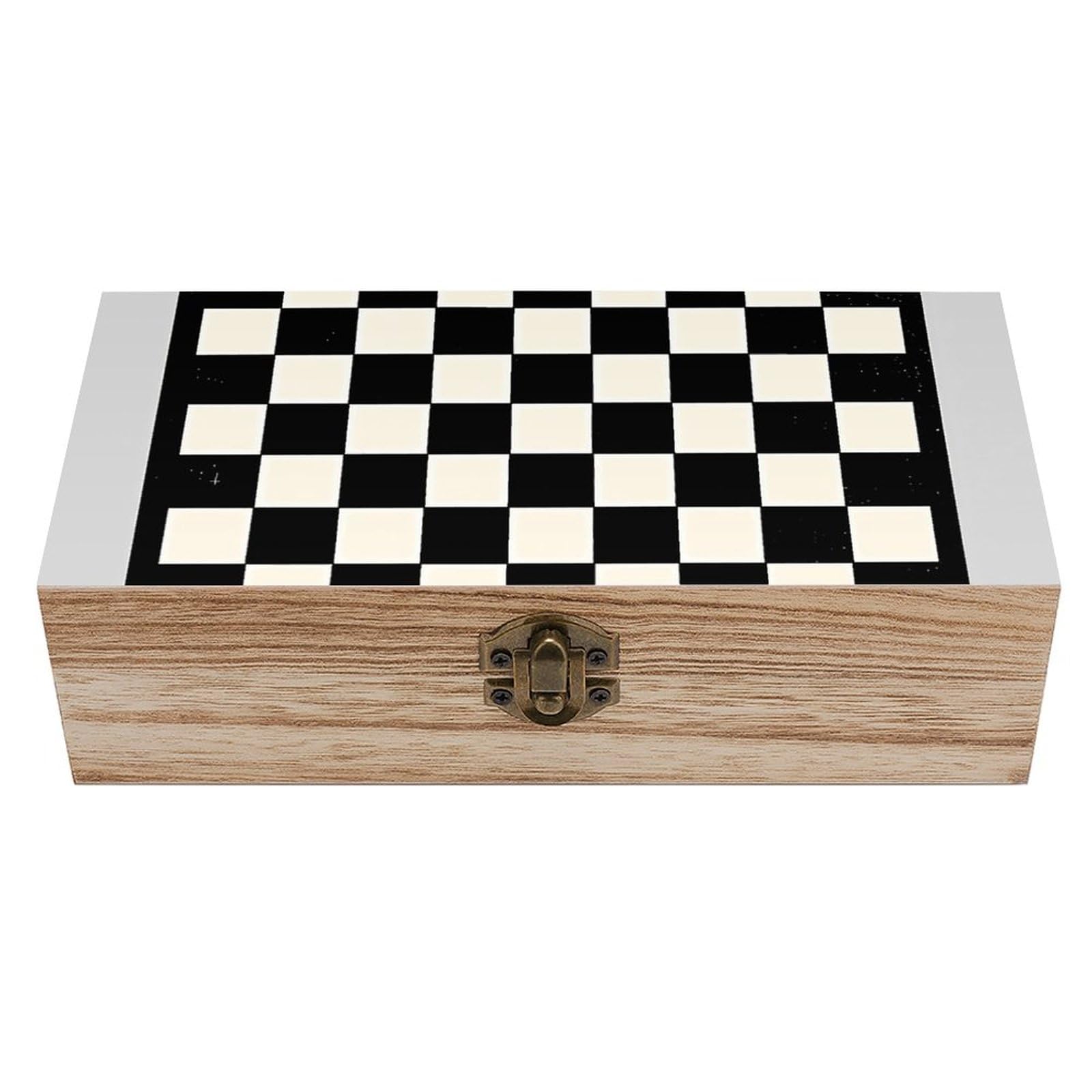 Boîte en bois noir et blanc le cadeau parfait pour ranger les souvenirs