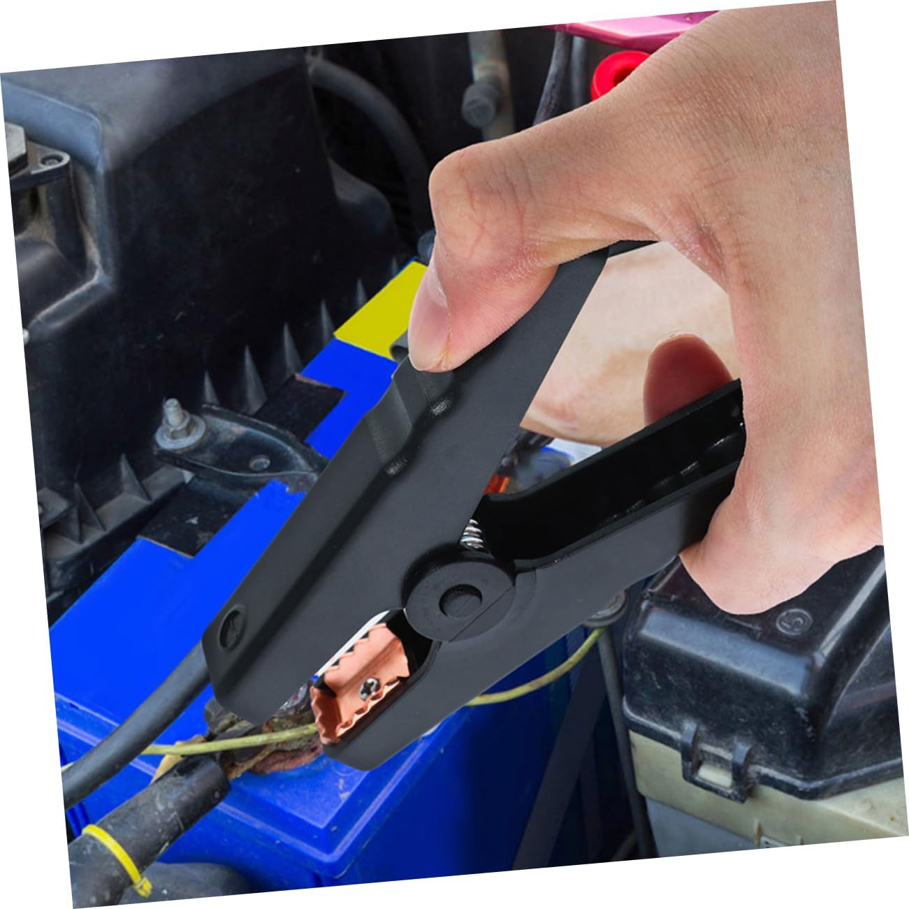 STOBAZA 2pcs Car Battery Jumper Terminals Emergency Power Supply Cables for Automotive Use