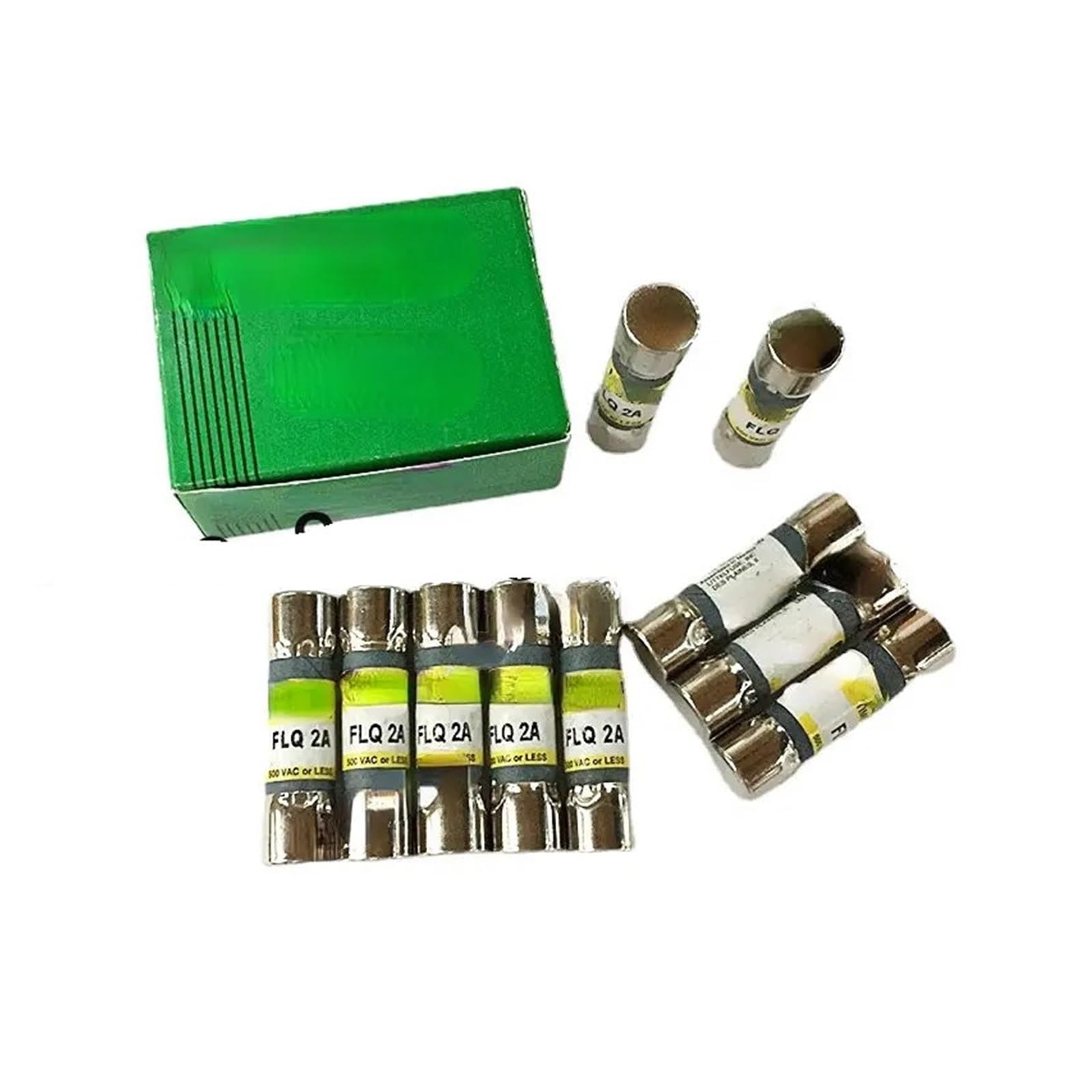10 sztuk FLQ1 ceramiczny bezpiecznik opóźniony 1A 500 V 10 x 38 mm
