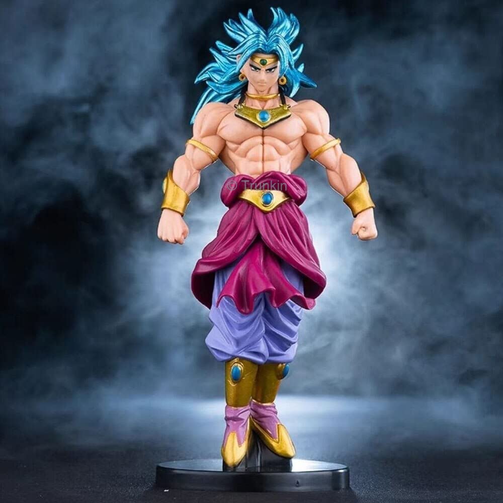 Trunkin | DBZ Animation Legendary Super Saiyan Broly Blue Hair Edition Action Figure | Model Prototype Doll Figma Children Toys | 20cm Anime Figurine, Polyvinyl Chloride-picture-17
