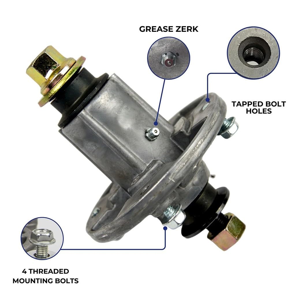 Ensemble de broche pour tondeuse à gazon, broche de pont pour John Deere D100-D160, LA100-LA165, L100-L130, X100 Series, 42-48", remplace GY20454, GY20867, GY20962, GY21098, GX2166 94, M1