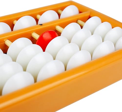 Vista 11 de Larcele Abaco de conteo aritmético de cuentas con botón de reinicio, columna SP-02 13 (azul 1)