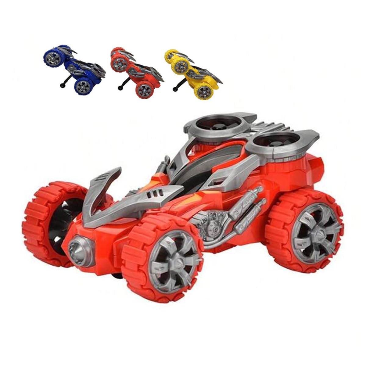 RR Shopping Monster Truck Toys - Friction Powered Push and Go Cars Toy | Durable High-Density Alloy and 360 Degree LED Light Stunt Tractor Toy for Kids Birthday Gift (Pack of 1) (Stunt Car) (B0DFMWQSDT) Amazon Price History, Amazon Price Tracker