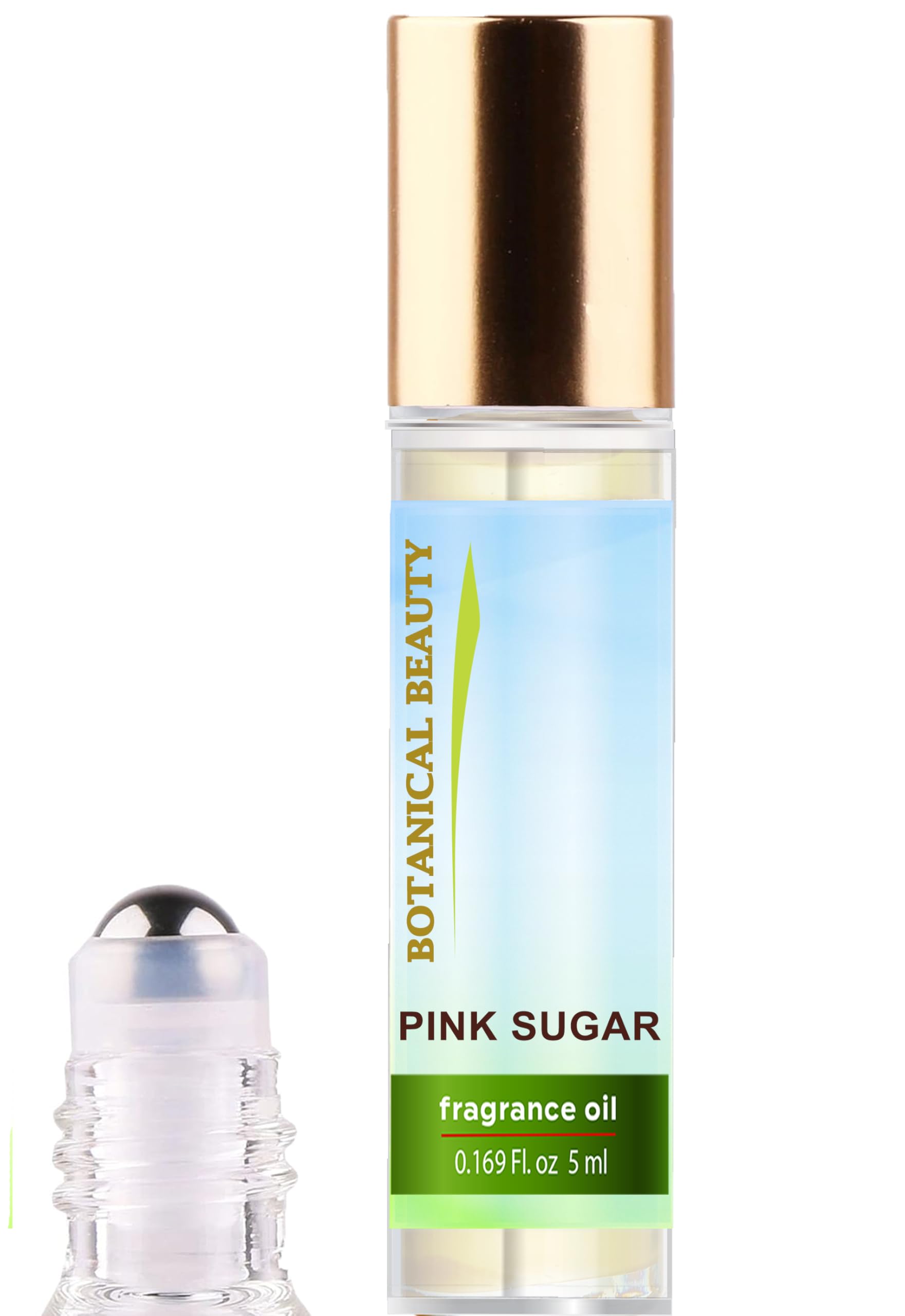 Botanical Beauty PINK SUGAR FRAGRANCE OIL ROLL-ON 0 169 Fl Oz 5 ml Rollerball Perfume Long Lasting an