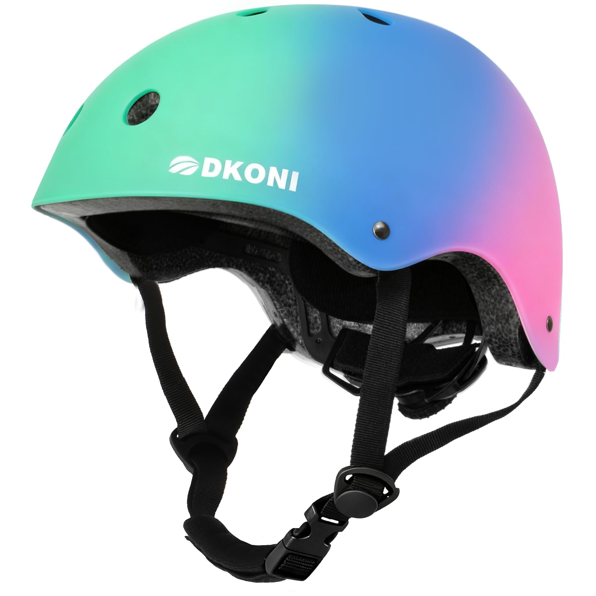 Kids Bike Helmet, Adjustable and Multi-Sport, from Toddler to Youth, 3 Sizes (Green-Blue-Pink, S: 18.9″-20.5″(48-52cm))