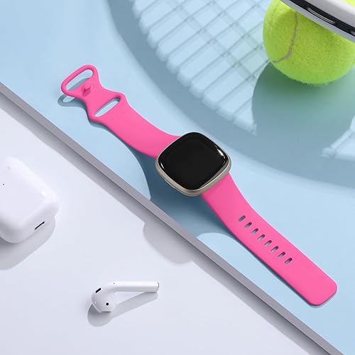 Vista 112 de Odbeai Compatible con correas Fitbit Sense y Sense2/Versa 3 y 4 bandas para mujeres y hombres, correa deportiva de repuesto suave, accesorios