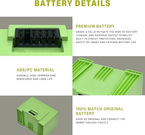 Miniatura 4 de ABL-D1 4INR1965 Batería para iRobot Roomba e e i Series i3 3150 i3+ 3550 i4 4150 i4+ 4550 i6 i7 i7+ 7150 7550 5150 e5150 e5150 e515020 E5152 E5154