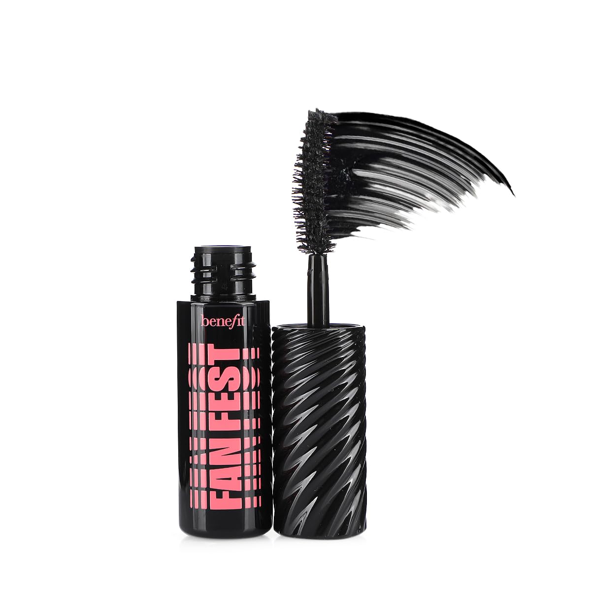 Benefit Fan Fest Mascara Fanning & Volumizing Mascara Travel Size 0.14 Fluid Ounces Hyper Black UNBOXED