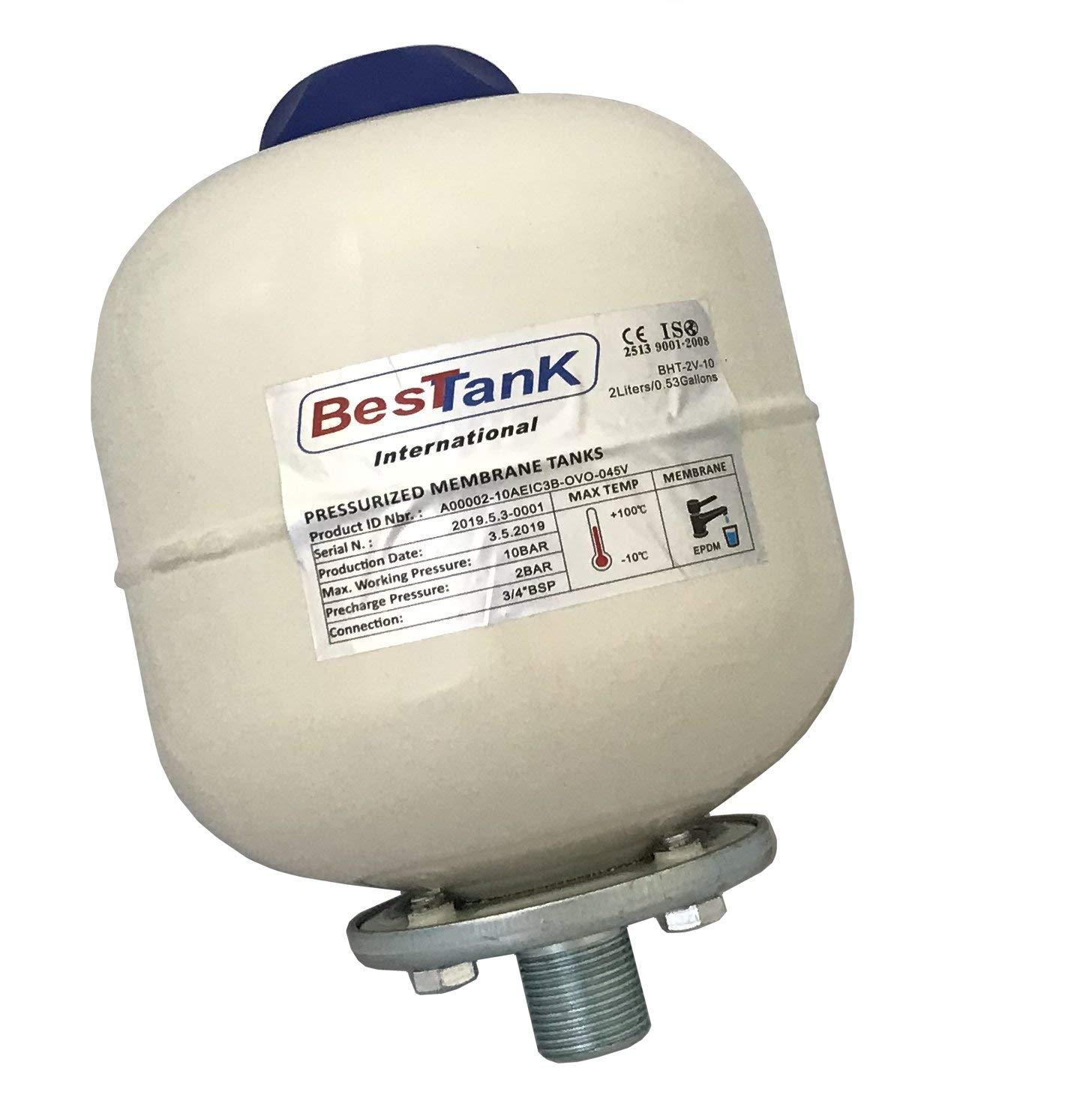 2L Expansion Vessel Pressure Tank ONLY for unvented Water Heater 2 Litre