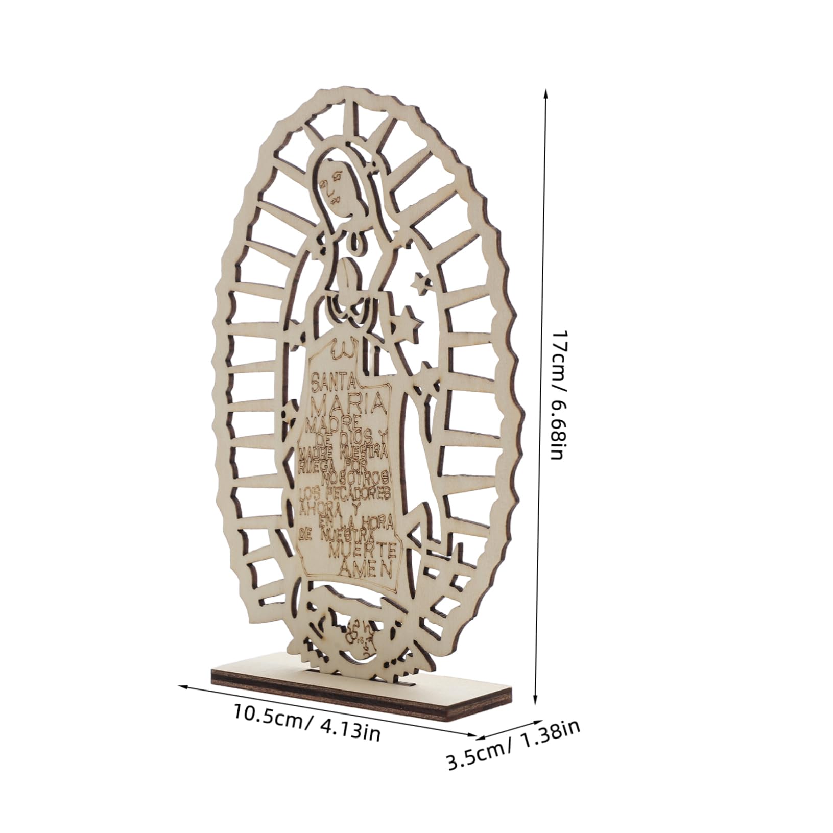 16stücke Teiliges Holz-mittelstück Für Tauf-dekorationen Elegante Tischdeko Für Religiöse Feiern Hochzeiten Und Taufen Kunstvolles Design Mit Religiösem Symbolismus