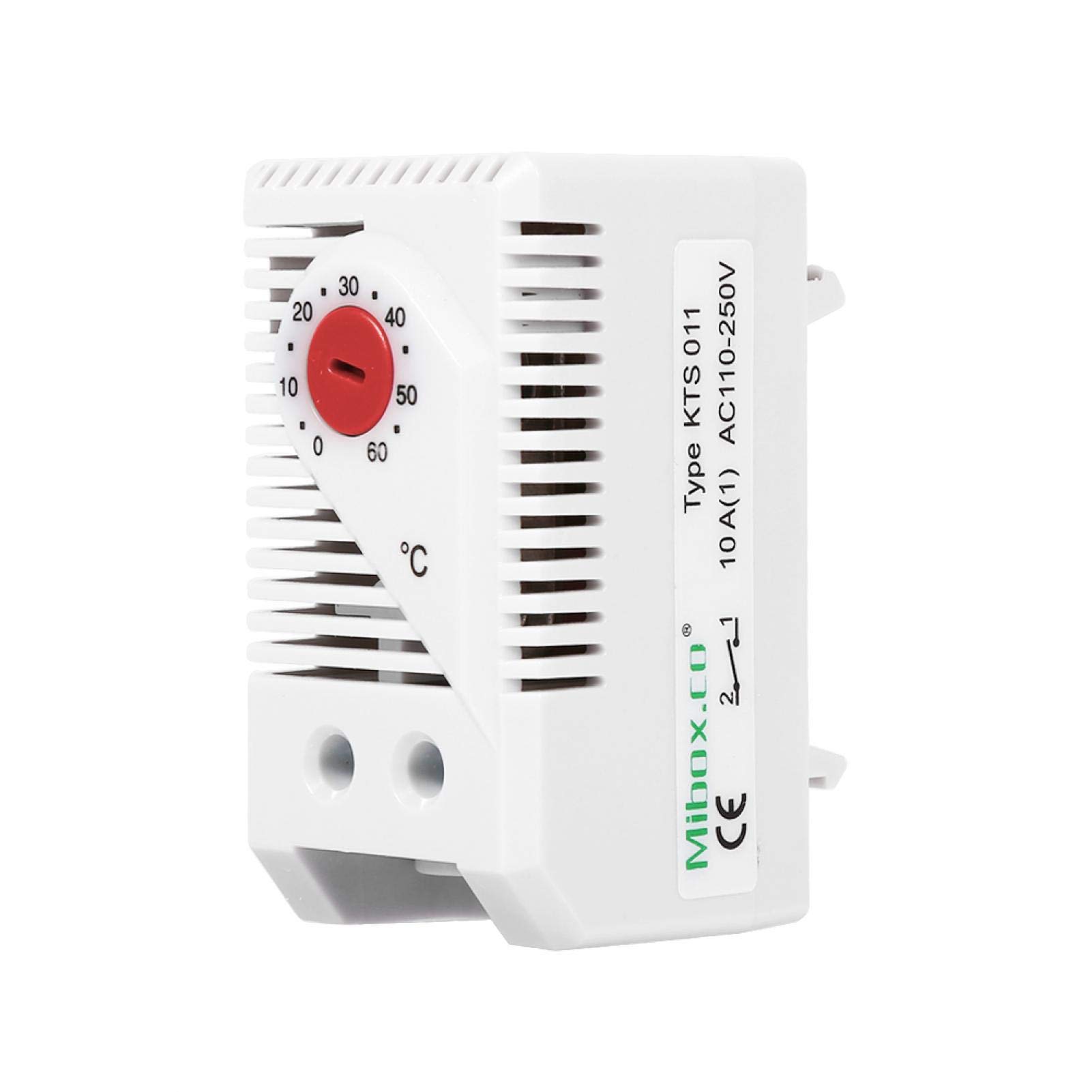12V Mechanical Thermostat Switch 1Pc 0-60℃ Adjustable Compact Electric Mechanical Thermostat Temperature Controller Switch New(KTO011)