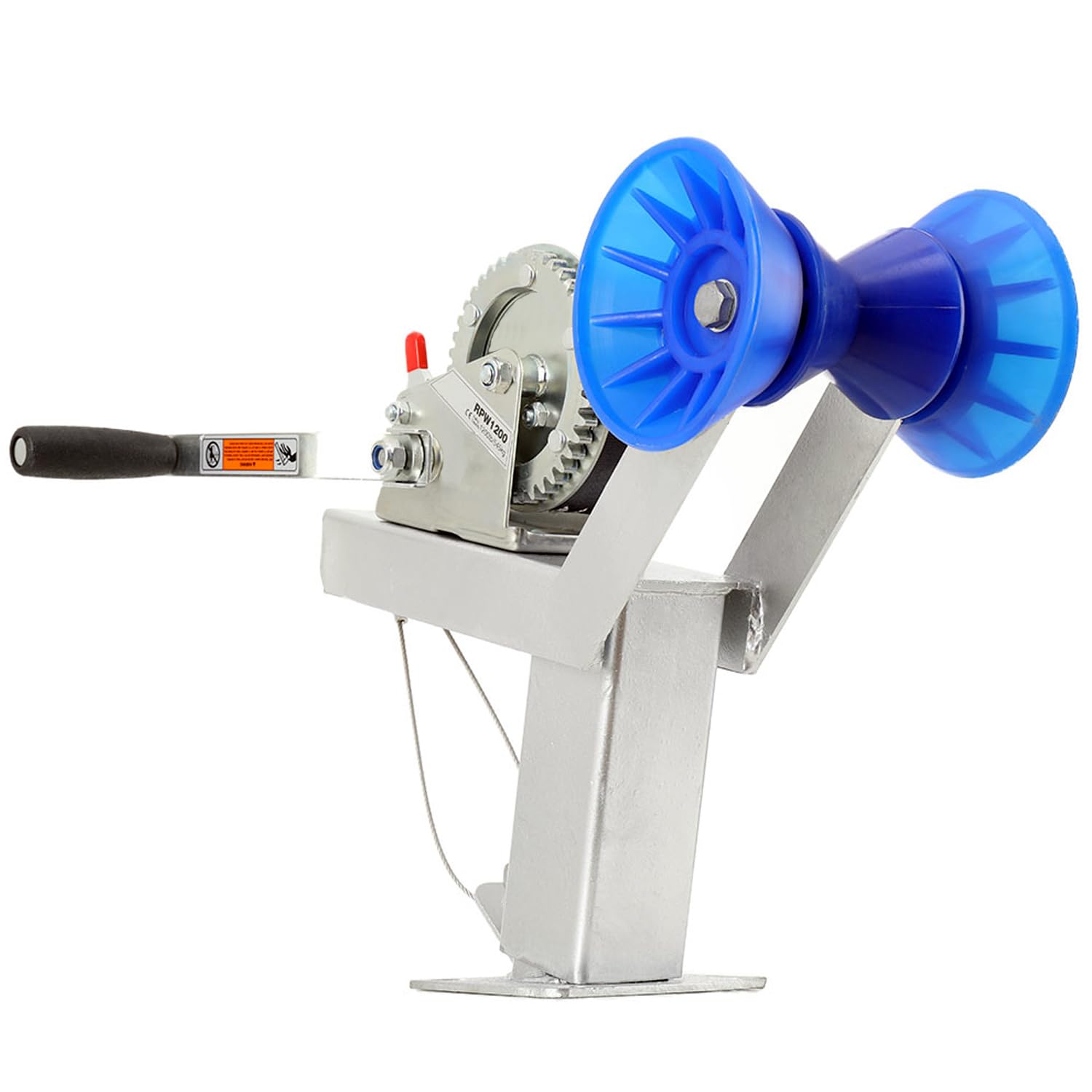 SUDEG Boat Trailer Winch Stand,Boat Trailer Winch Post,Adjustment Height Boat Winch Mount with 1200LB Boat Winch Compatible with 3