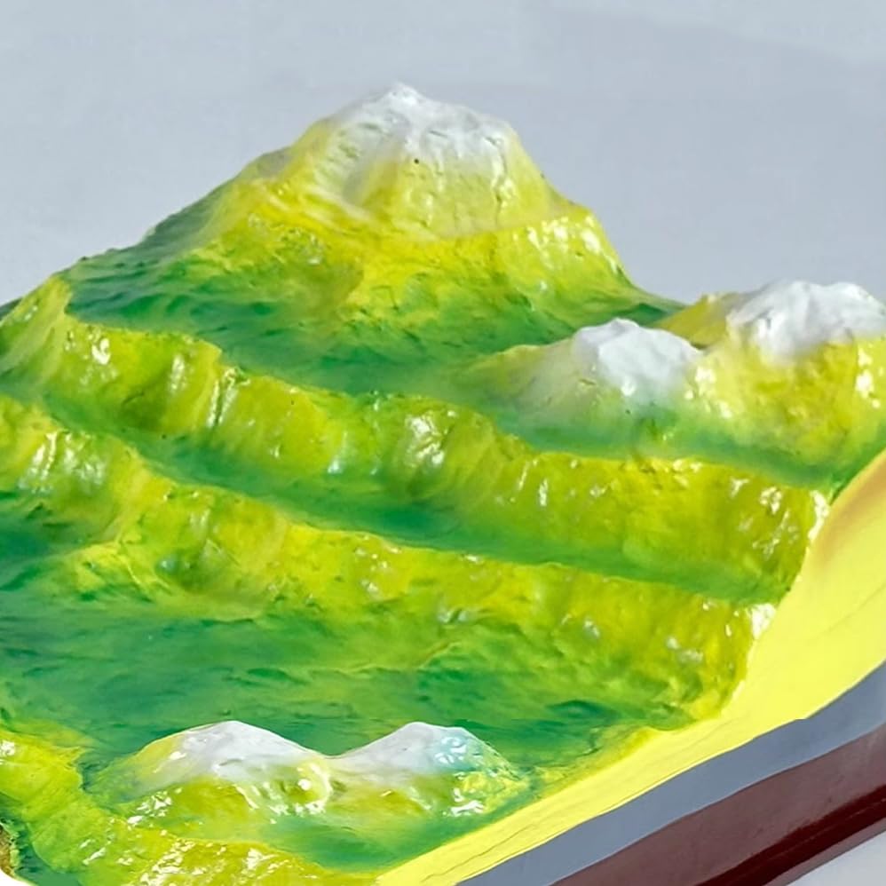 Modelo de tectónica de placas y relieve terrestre para material didáctico de geología 5