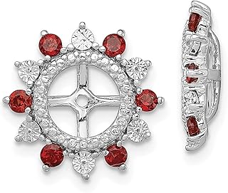Brincos de prata esterlina 925 granada vermelha jaqueta pedra do mês de janeiro joias finas para mulheres presentes para ela, Cristal Pedra Cristal Pedra Granada, Granada