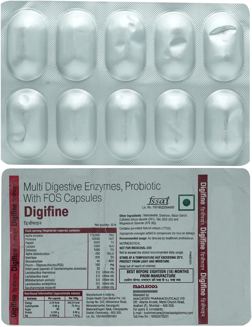 Digifine - Strip of 10 Capsules