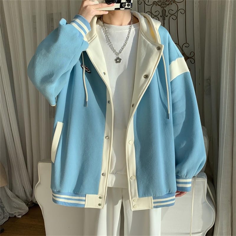 Vintage Y2k Coat with Pocket Acubi Preppy Drawstring Jacket for Men Harajuku Grunge Hoodies Dark Academia Outfits2