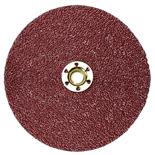 Forney 4.5 in. Aluminum Oxide Adhesive Sanding Disc 24 Grit 3 pk