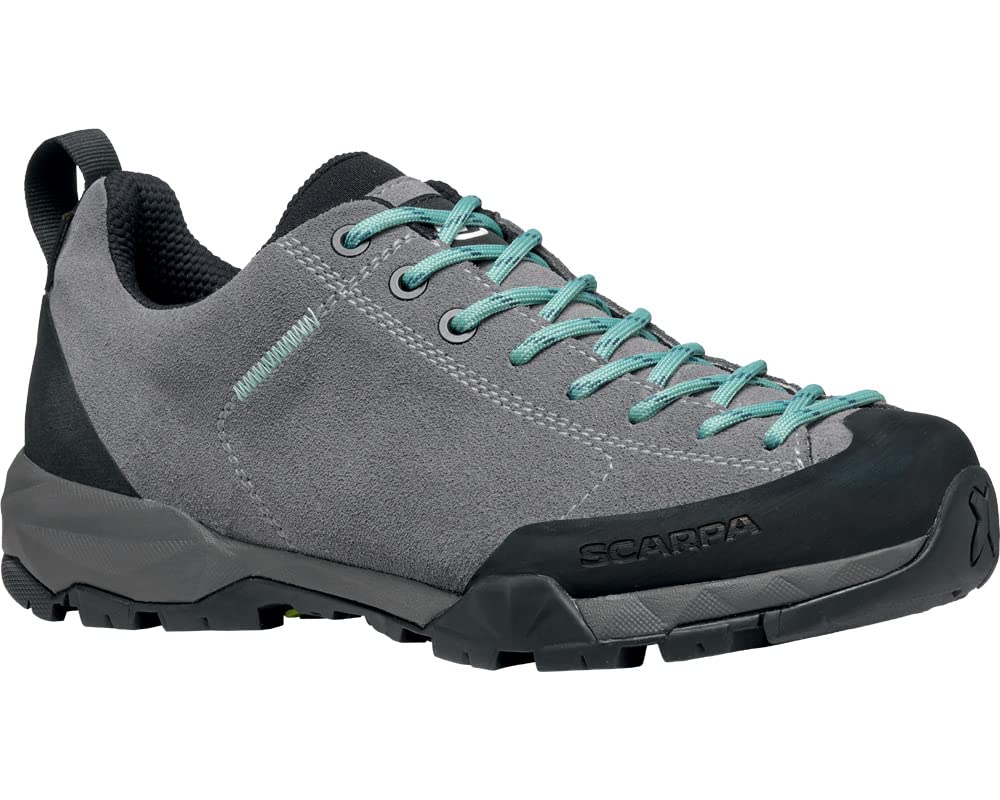Scarpa W Mojito Trail GTX Grau - Gore-Tex Wasserdichter komfortabler Damen Gore-Tex Wanderschuh, Größe EU 40.5 - Farb