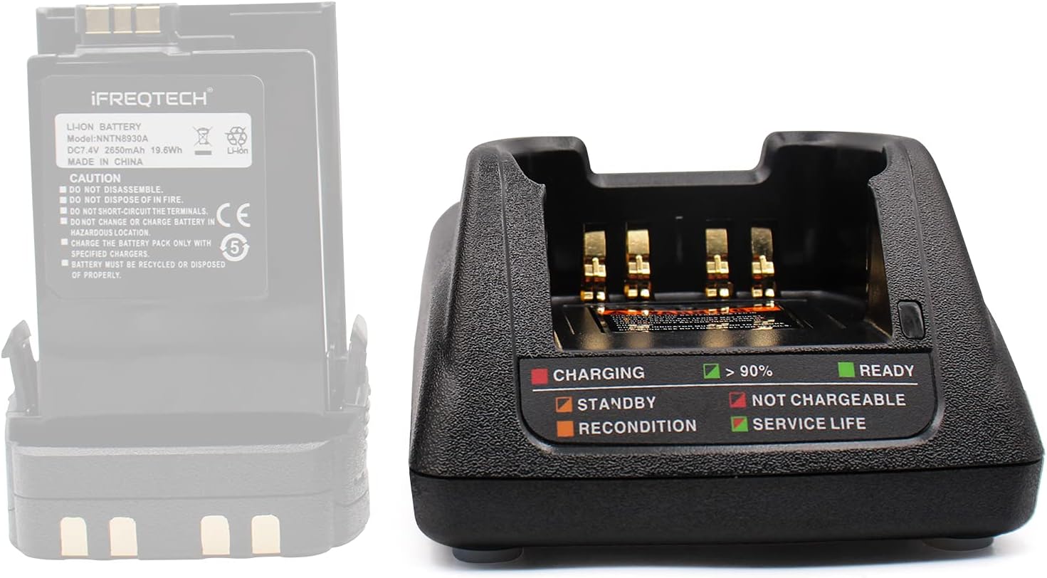 Single-Unit Rapid Rate Charger for Motorola APX7000 APX6000 APX8000 SRX2200N Radios NNTN8930 NNTN7038A NNTN7038B Battery WPLN7080 WPLN7080A (NO-IMPRES) - Image 7