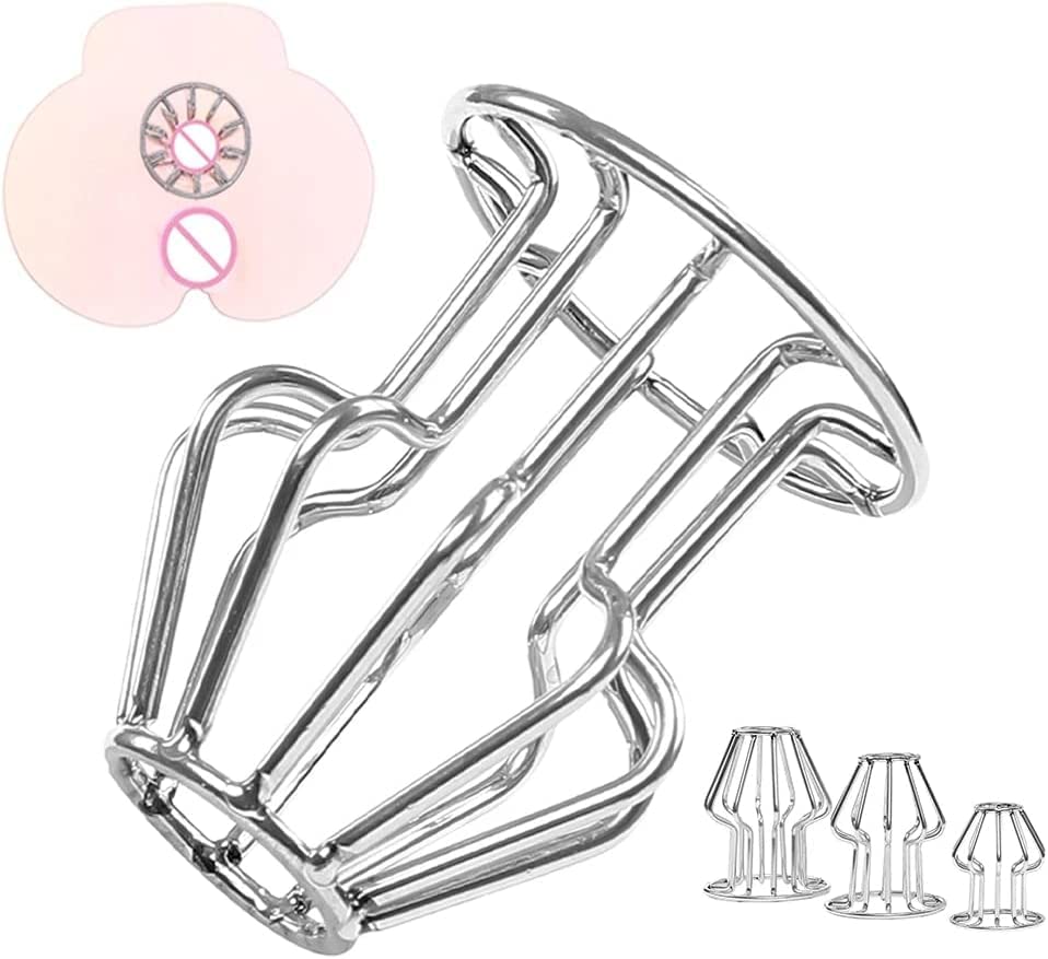Metall Analexpander Anal Dilatator Spekulum Expander Vaginal G Punkt Stimulator Fetisch Speculum Masturbation Analplug Anal Butt Plug Fisting BDSM SM Sexspielzeug für Männer Frauen Paare(S) Silber