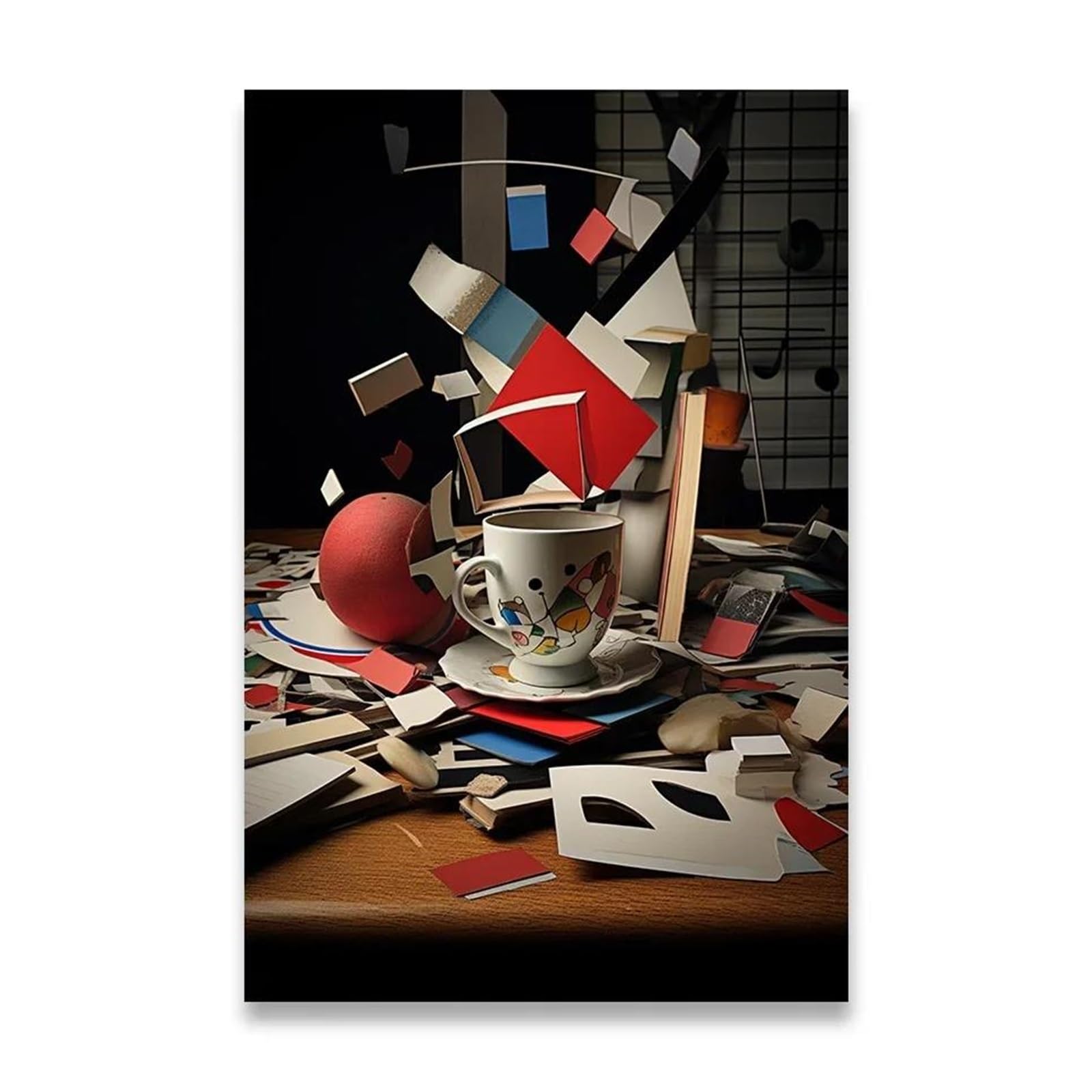 Toile HD art mural abstrait classique avec finitions haute définition 30x40cm