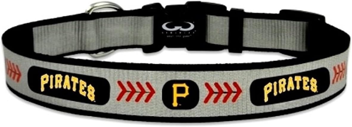MLB Pittsburg Pirates Baseball Pet Collar, Toy, Reflective