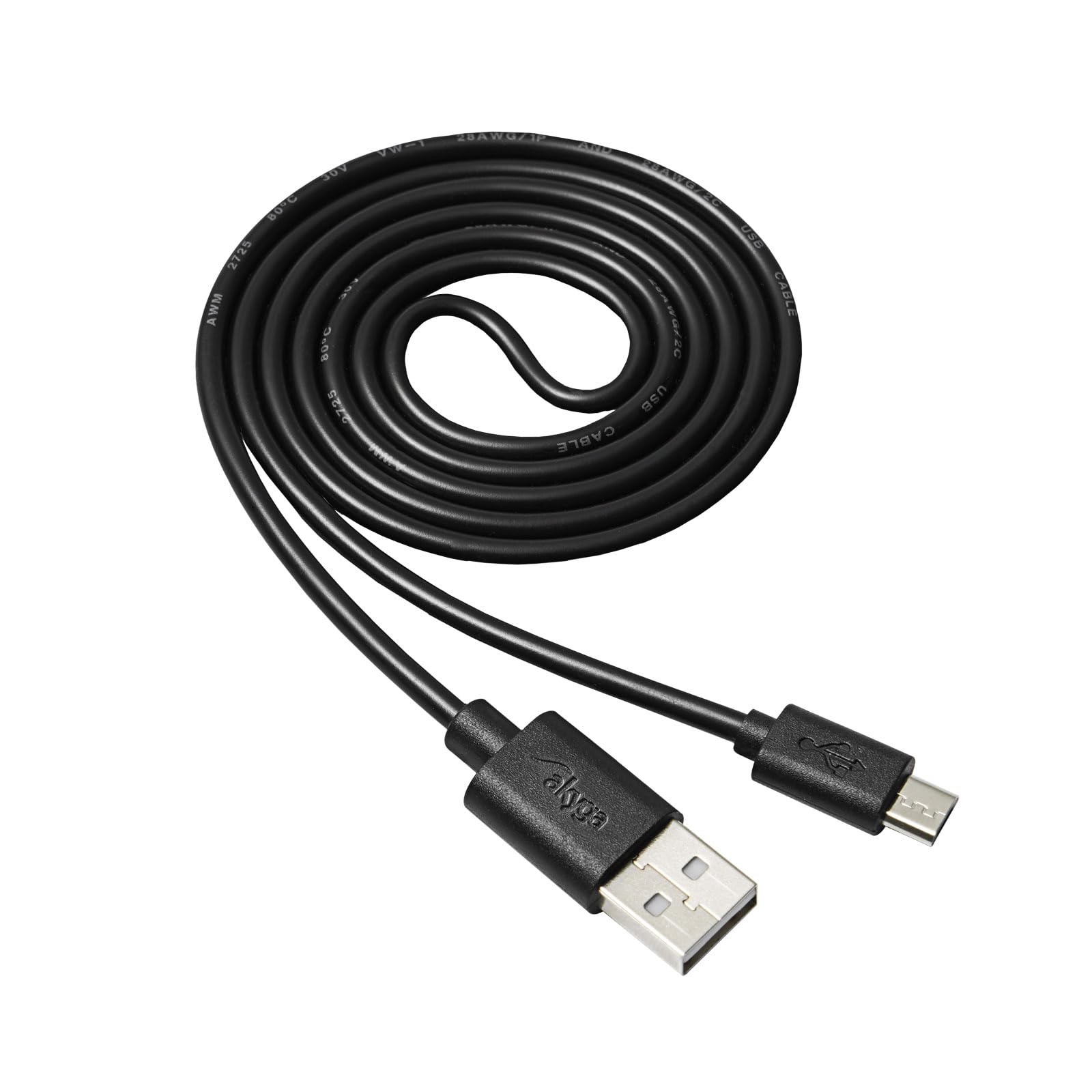 Akyga AK-USB-21 USB cable USB-A to Micro-B Black 1.00 m