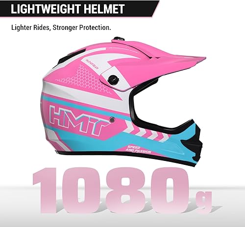 Miniatura 4 de Casco de motocross para jóvenes, certificado por DOT, casco de motocicleta de cara completa para todoterreno, cuatrimoto, paseos en la calle,