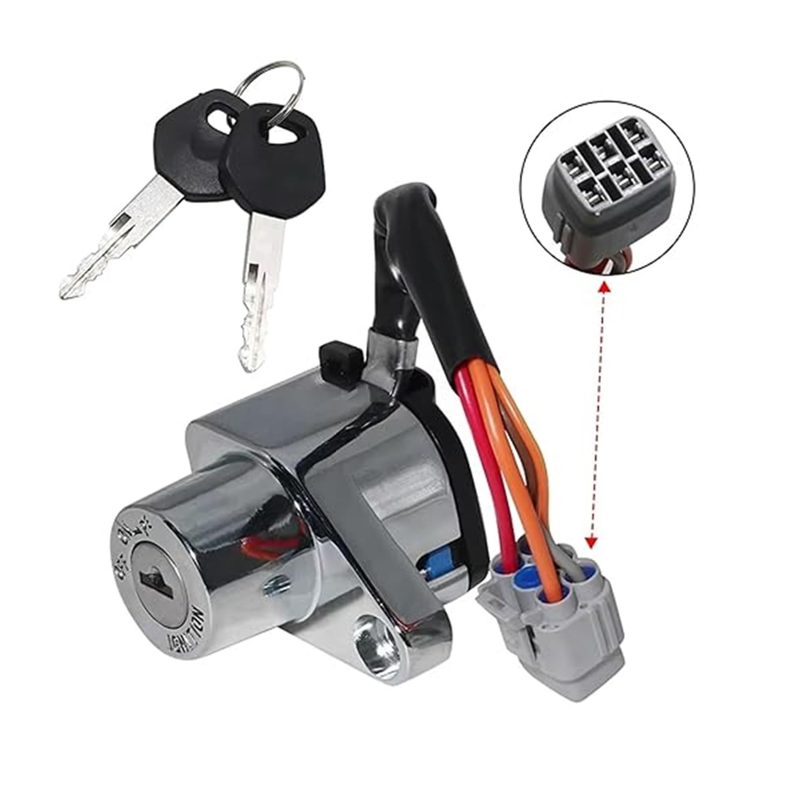 Per Suz&uki VL1500 M90 Per VL1500BT Per VL1500B Per VL1500T Per VLR1800 37110-40H11 37110-40H31 Kit Blocco Dell'interruttore Accensione Per Moto Blocco Accensione