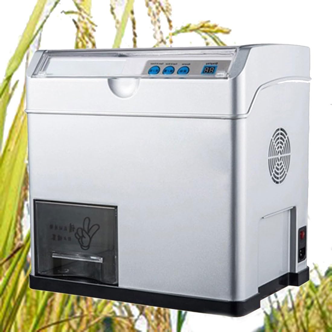 500W Automatic Rice Milling Machine, Rice Peeler Grinder for Light Brown Rice, Germ Rice,Rice Polishing Adjustment Knob