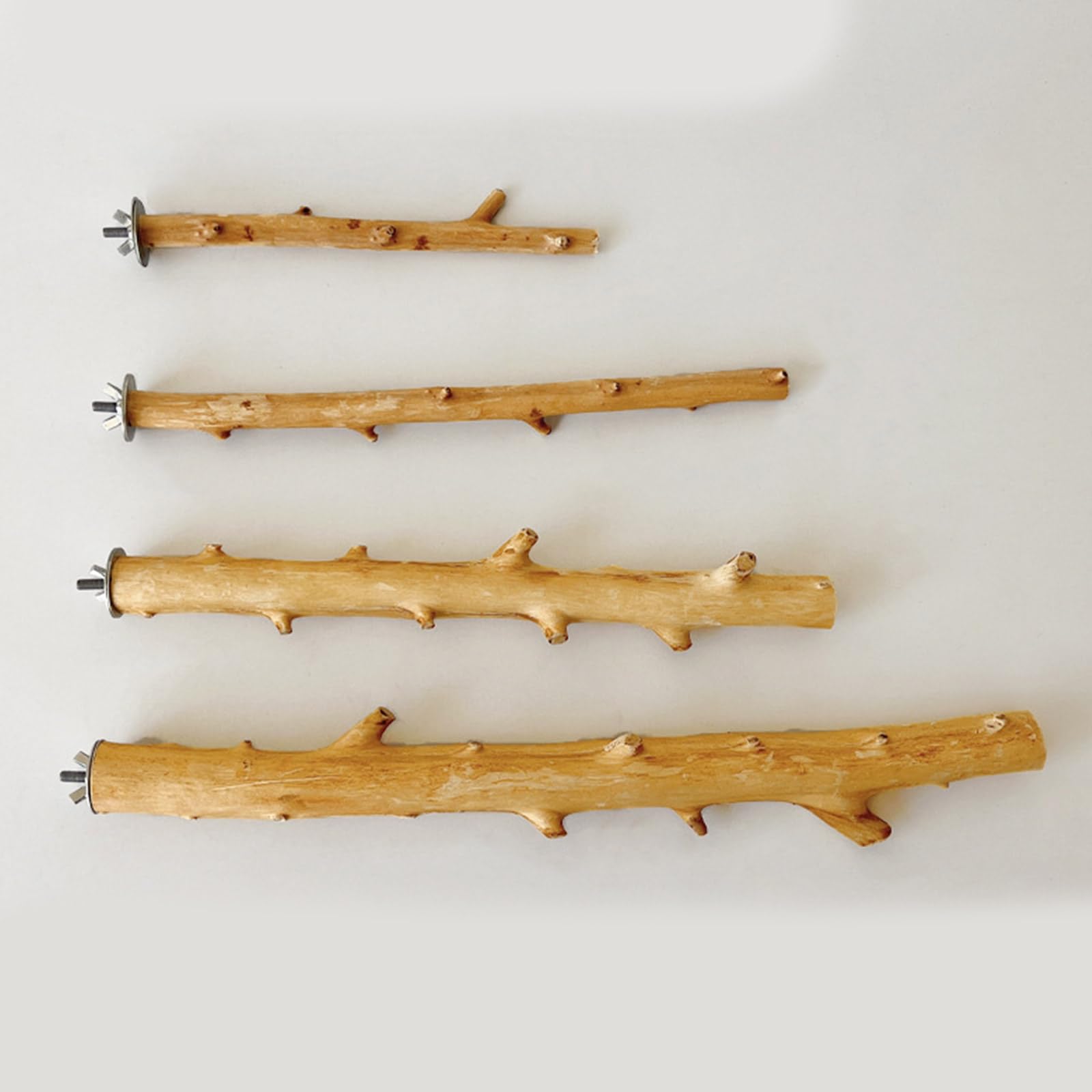 Amazon | 鳥止まり木自然木製スタンドオウムコニュア用品セキセイ