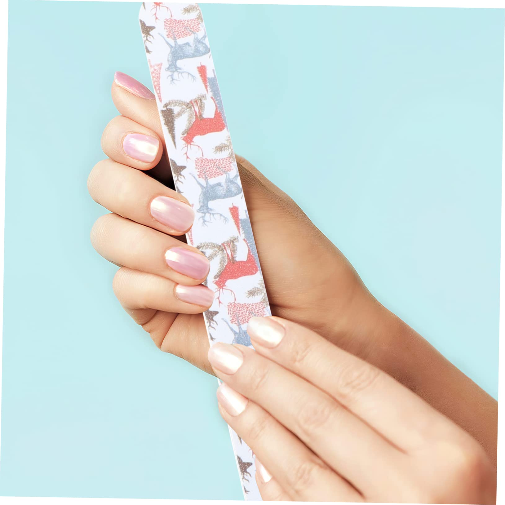 12pezzi Limette per Unghie Natalizie per Manicure e Pedicure Lucidanti Fai da Te Leggeri e Portatili per Saloni di Bellezza Art Casa Stile Casuale