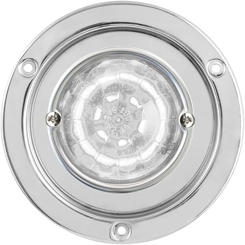 Miniatura 13 de GG Grand General 81918 Green/Clear Classic Watermelon 18 LED Light with Stainless Steel Flange Mount Bezel