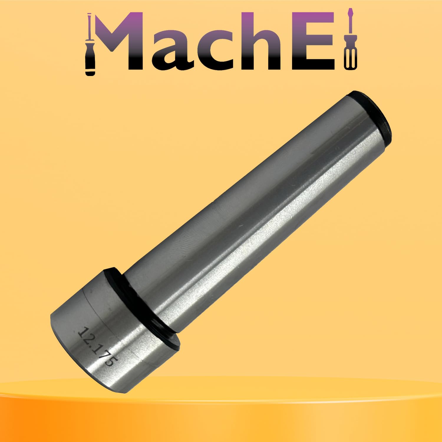 MachEl MT-3 Slitting Saw Holder Arbor - M12 x 1.75 Drawbar for Milling, Lathe Tools, and Slit Discs