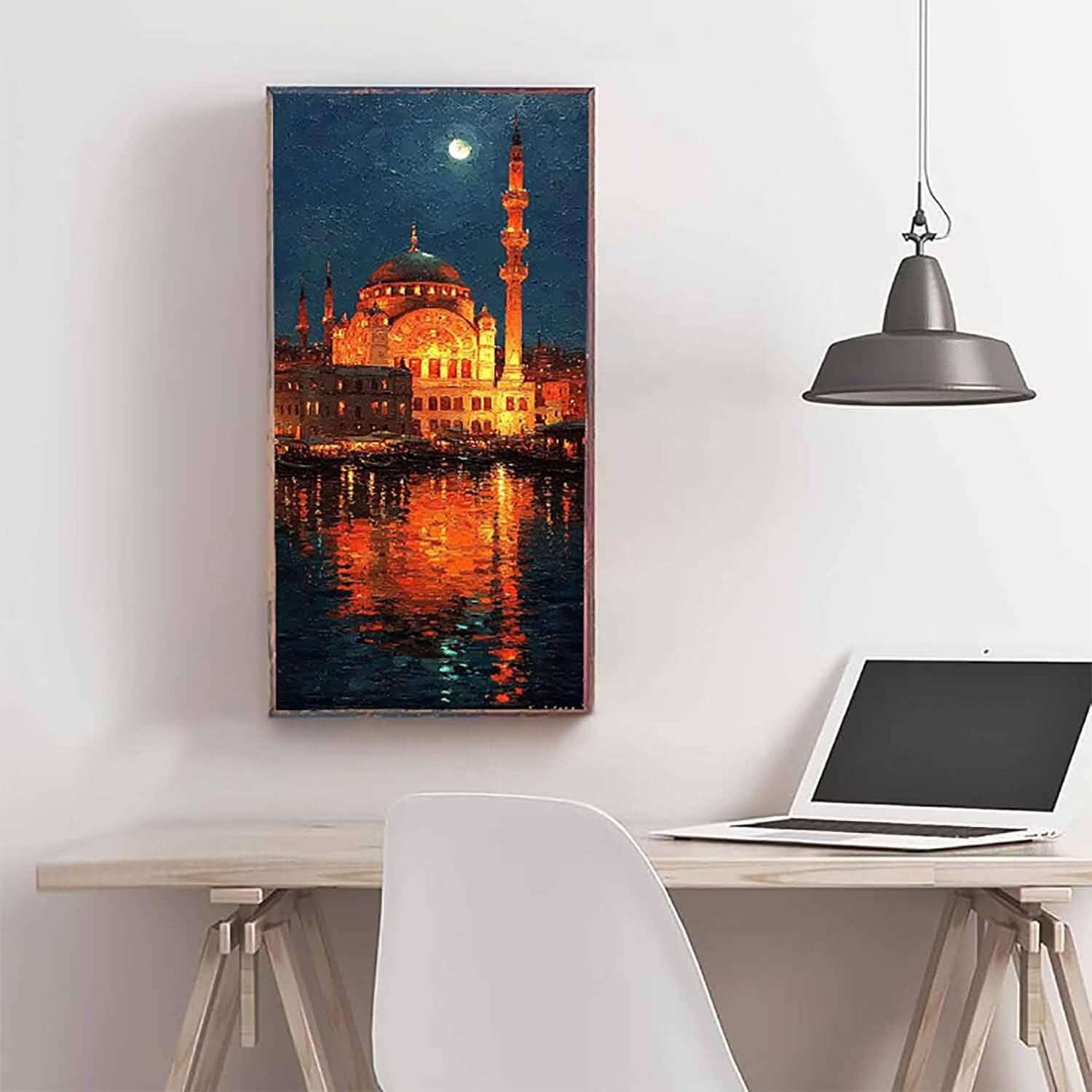 Krajobraz zestawy sztuki diamentowej dla dorosłych, malarstwo diamentowe, architektura, kryształowe zestawy artystyczne, dla dorosłych, dzieci, DIY, 5D, okrągłe, pełne wiercenie, klejnot, kropki, haft
