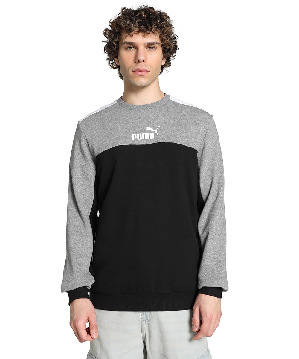 puma Men Cotton Blend Crew Neck Sweatshirt-picture-51