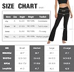 Women’s Bootcut Yoga Pants - Flare Leggings for Women High Waisted Crossover Workout Lounge Bell Bottom Jazz Dress Pants