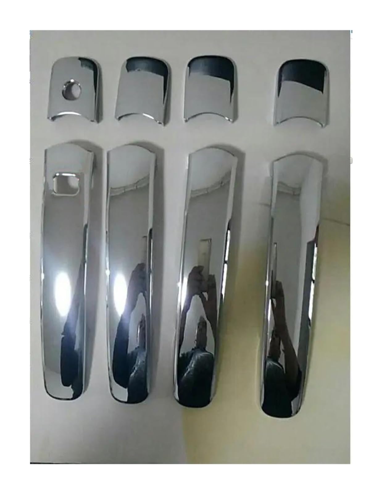 Hckclmbmzw C For Nissan For X-Trail T31 2009-2013 Hrome Door Handle Over Decorative Molded Lip Up Protector Door Handle Over(C)